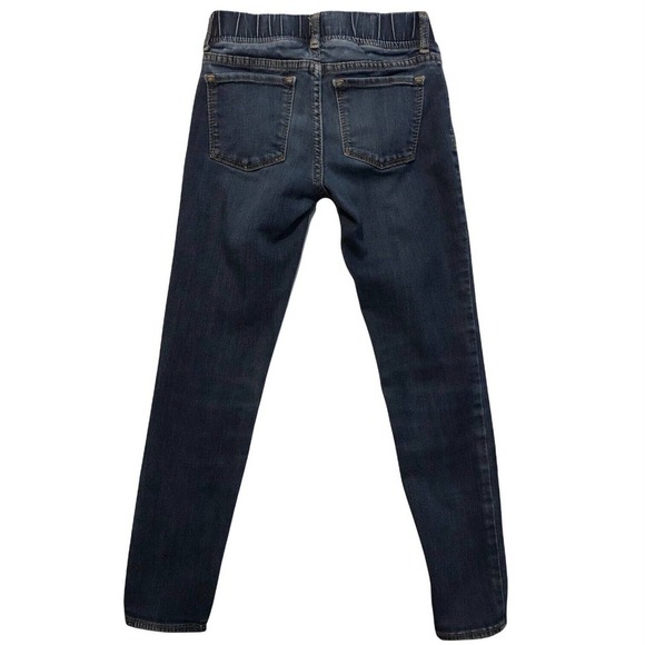 Gap Kids Girls Legging Denim Jean Size 8 Regular Medium Wash Pull On Easy Off - Picture 8 of 9